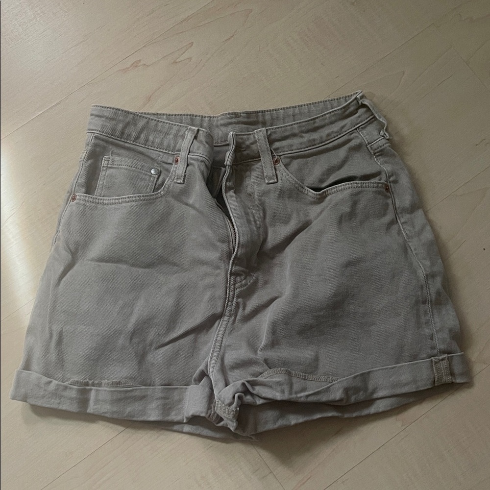 H&M Gray MOM Shorts for Women